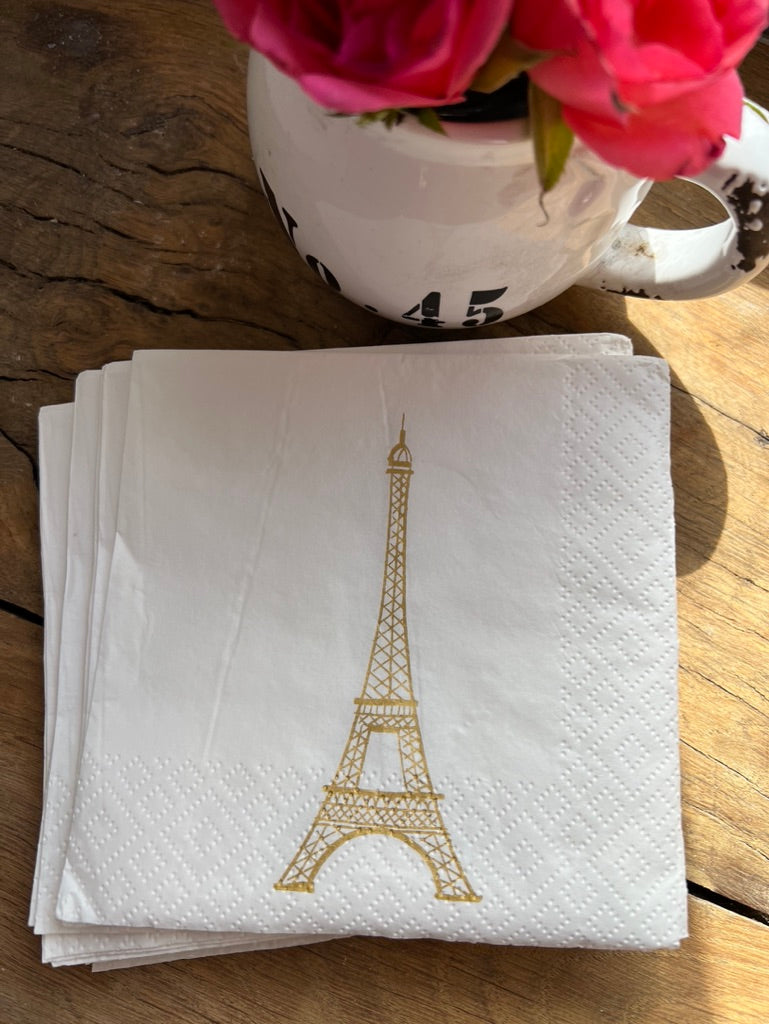 Eiffel Tower dessert paper napkins 🍰