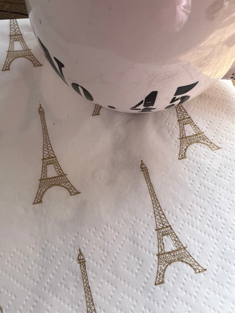 Eiffel Tower dinner size paper napkins 🇫🇷