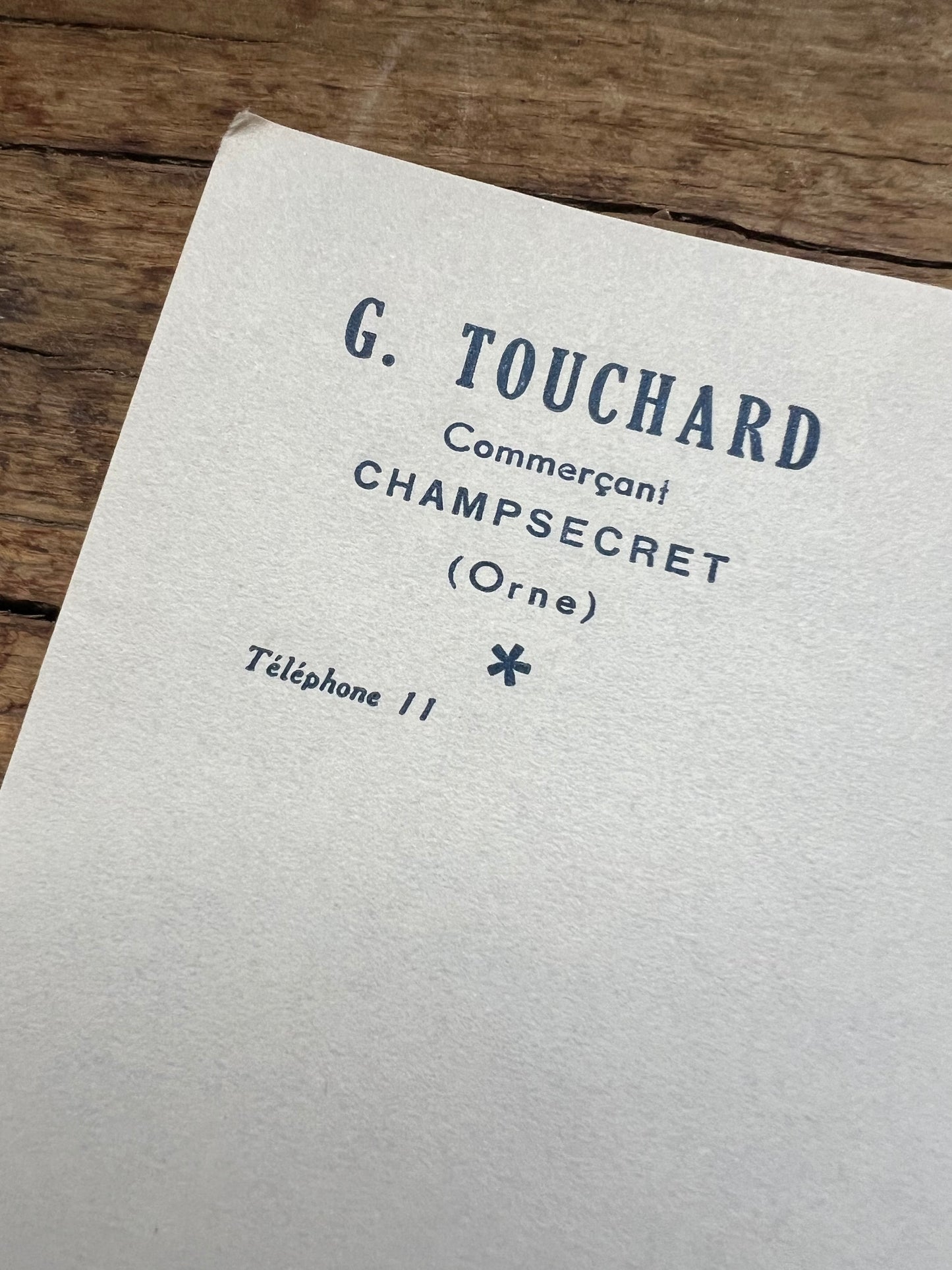 G. Touchard Trader stationery 💌