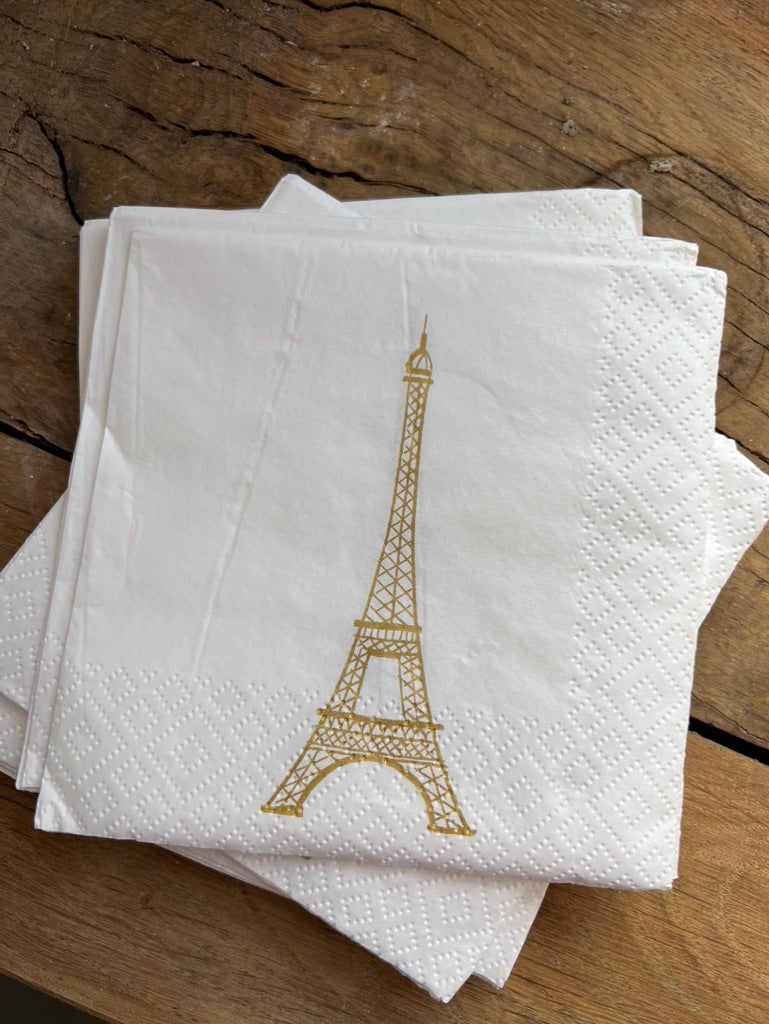 Eiffel Tower dessert paper napkins 🍰