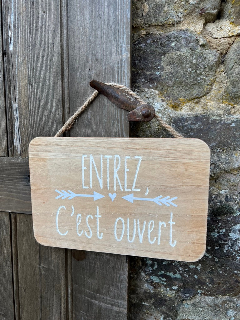 Entrez french farmhouse sign 🚪