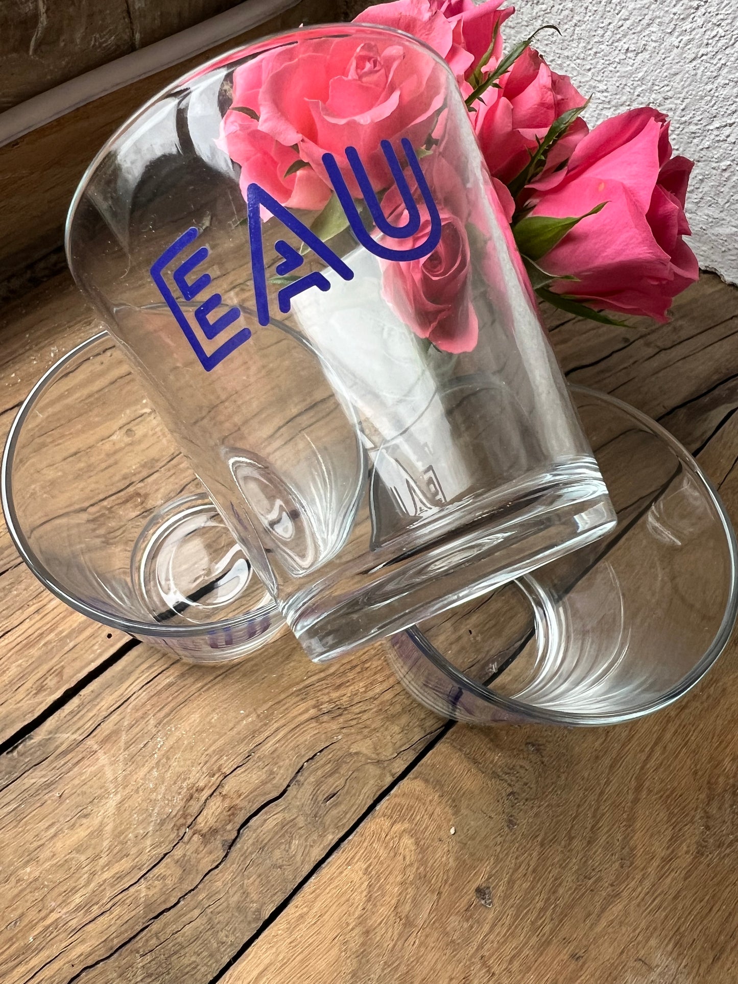 EAU water glasses 💙 🥂