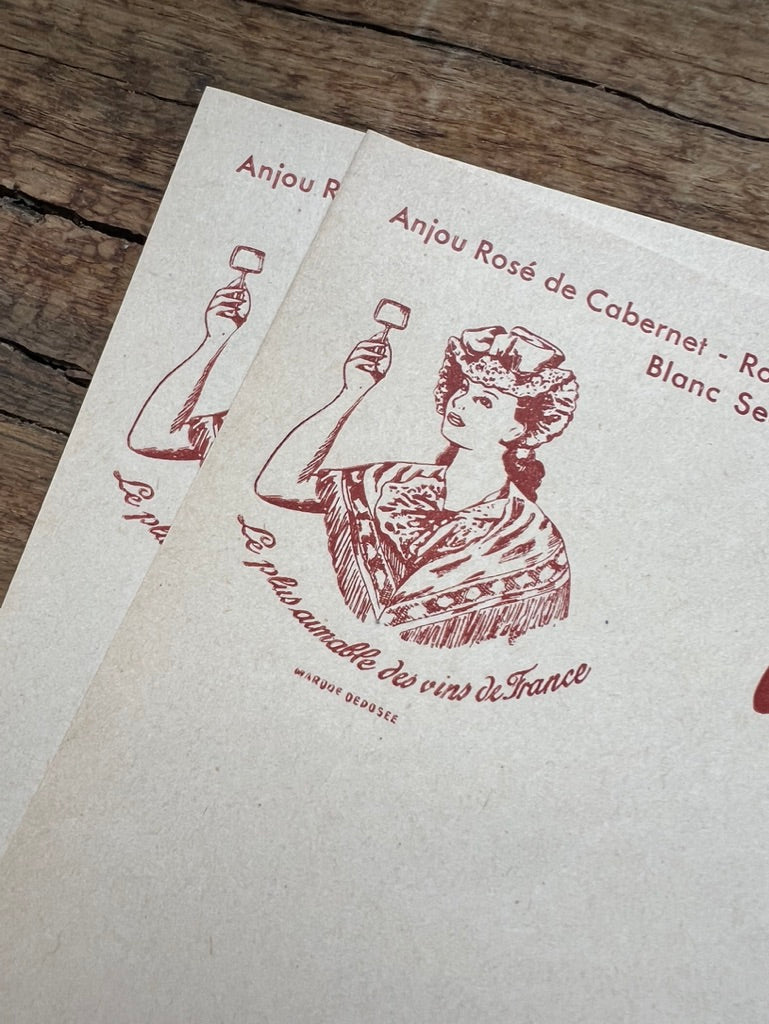 Vignerons de L'Anjou stationery 🍷💌🍷