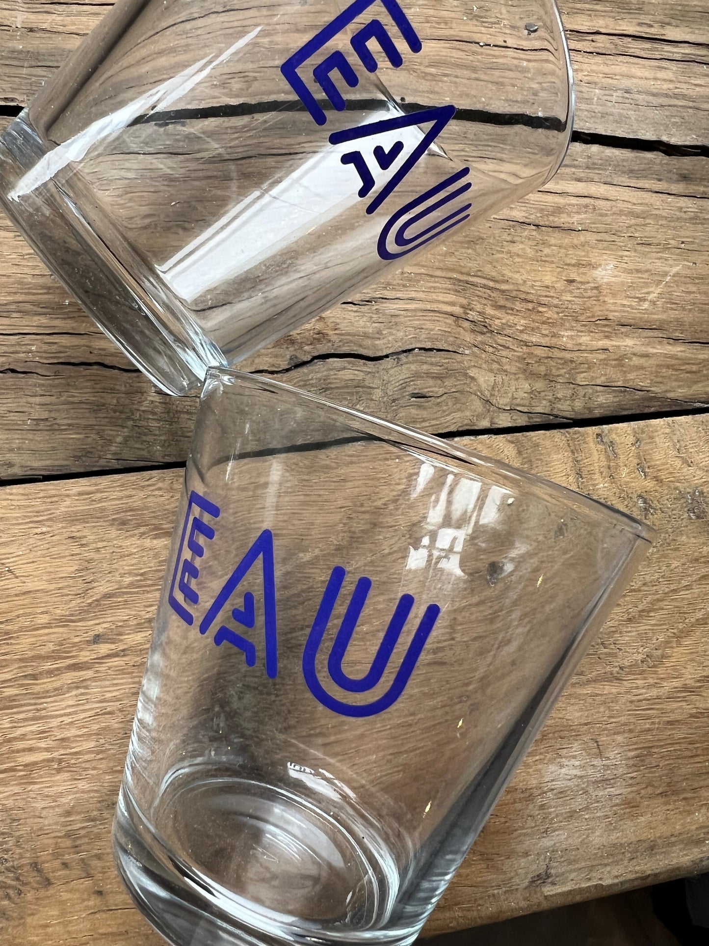 EAU water glasses 💙 🥂