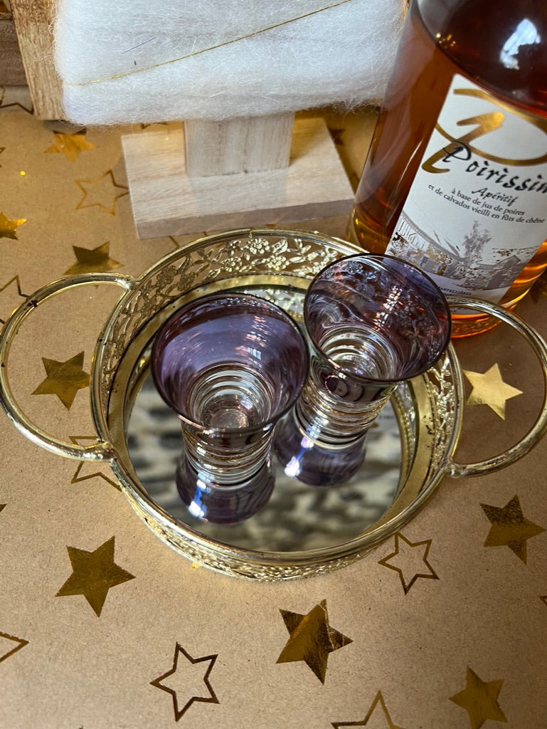 lavender digestif glasses 💜🥃