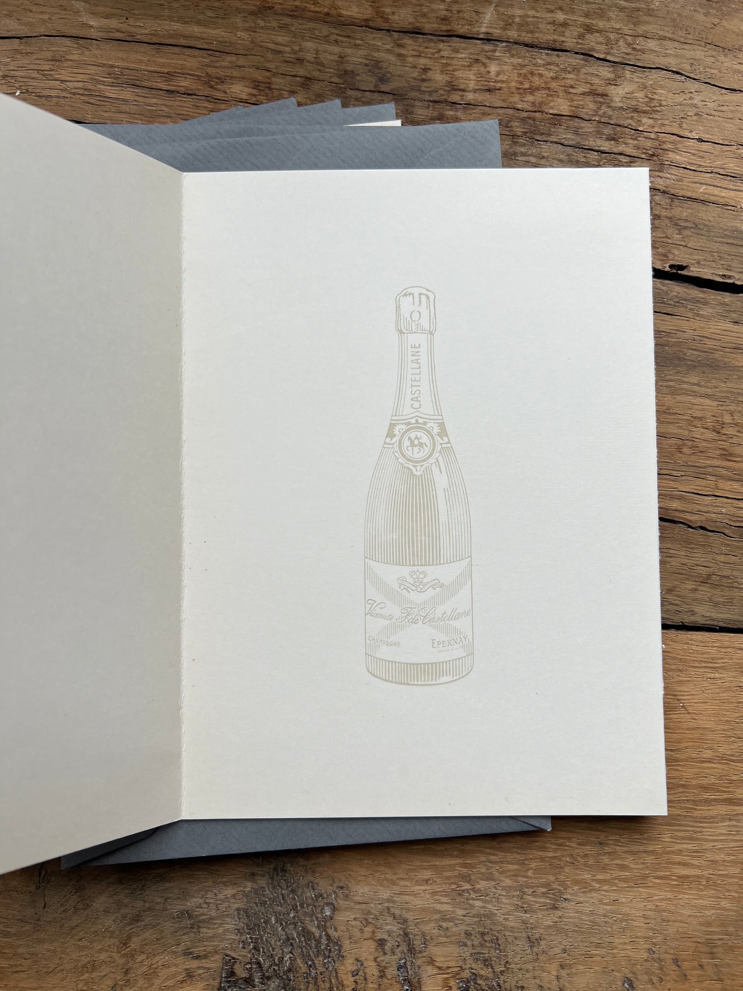 Champagne notecards 💌