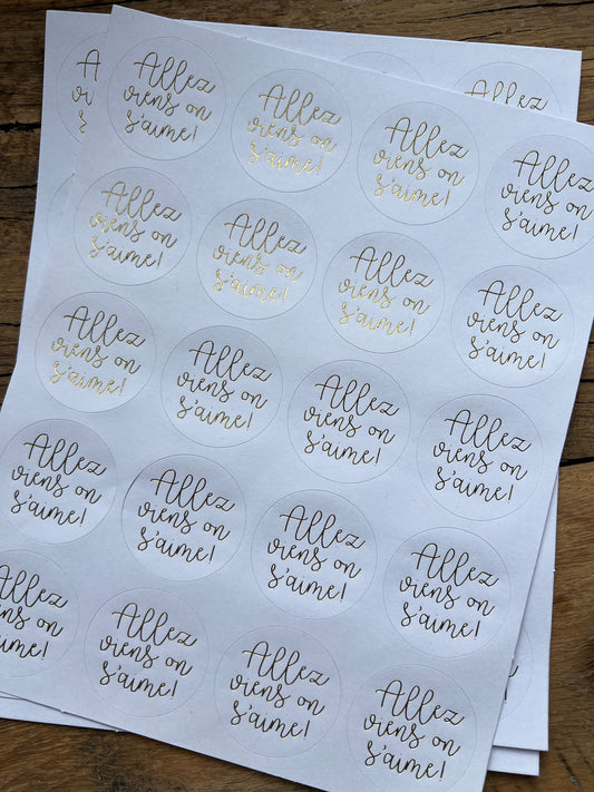 allez stickers 💌