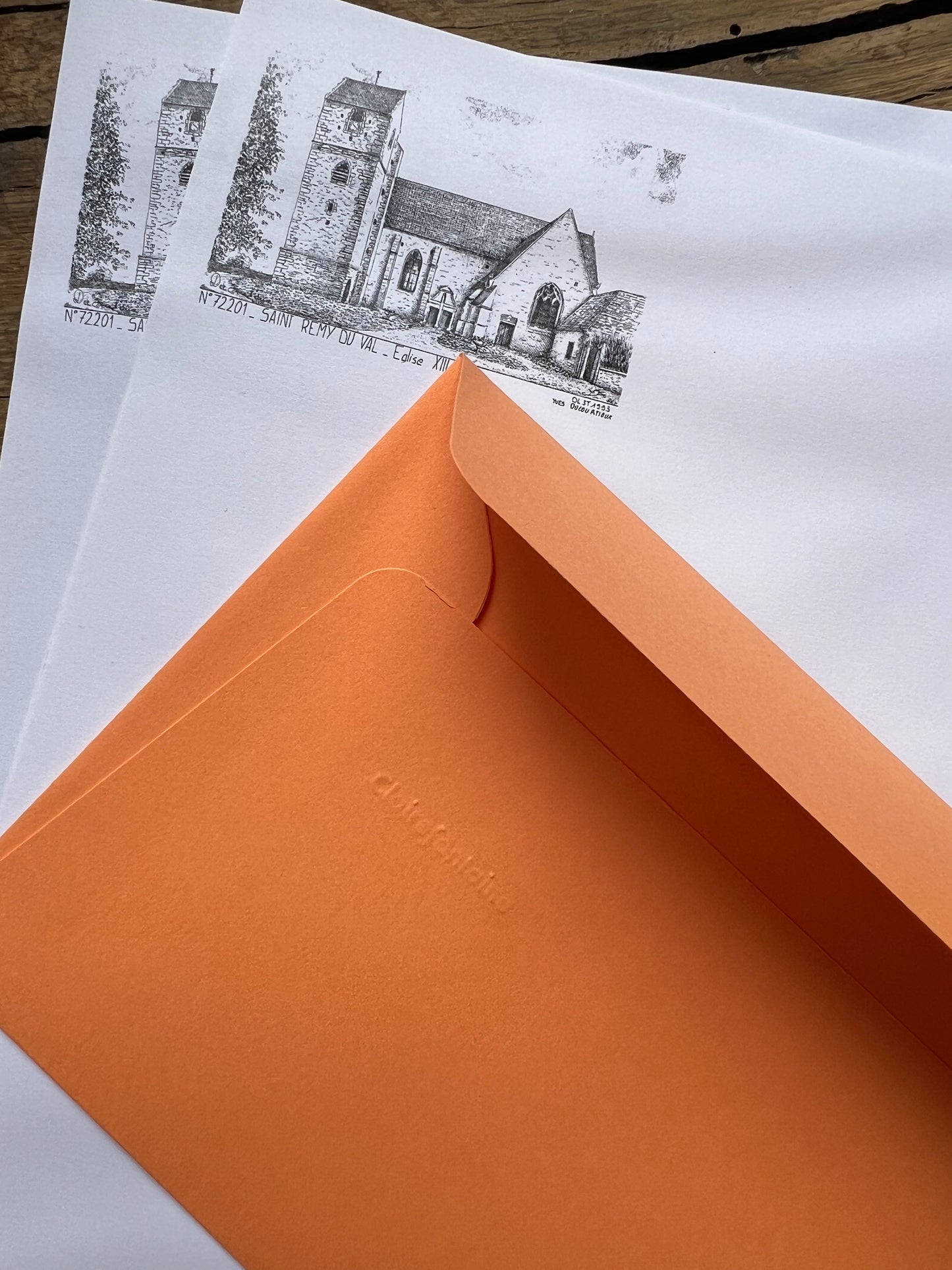 Saint Remy du Val stationery 💌🍊